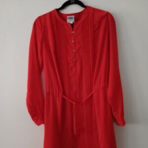 DG2 Diane Gilman Dress Color Red- Size Small